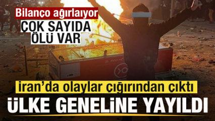 İran'da olaylar &ccedil;ığırından &ccedil;ıktı! Bilan&ccedil;o ağırlaşıyor! 36 &ouml;l&uuml;, binden fazla yaralı