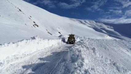 Kara yolunda &ccedil;ığ riski: Ulaşıma kapatıldı!