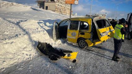 Kayseri&rsquo;de yolcu minib&uuml;s&uuml; ve taksi &ccedil;arpıştı: 1'i ağır 16 yaralı