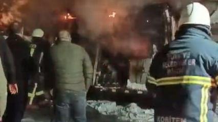 Kaza geliyorum dedi: Donmasın diye altında ateş yakılan ara&ccedil; k&uuml;le d&ouml;nd&uuml;