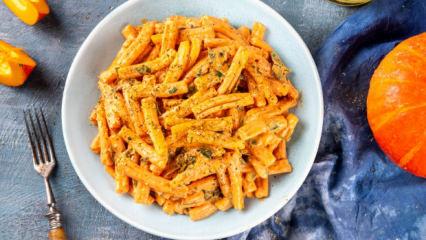 Kışa uygun pratik tarif: Balkabağı soslu makarna