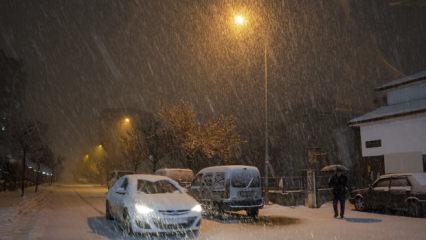 Malatya'da kar yağışı etkili oldu
