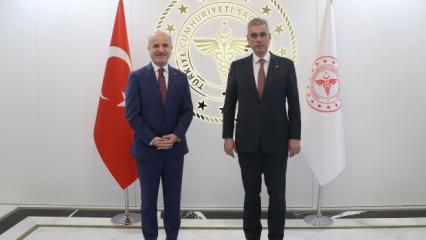 Y&Ouml;K Başkanı &Ouml;zvar'ı kabul eden Bakan Memişoğlu'ndan işbirliği mesajı