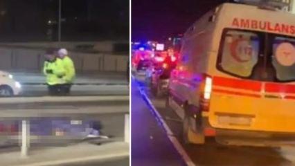 Merter'de feci kaza! Motosikletli yaşamını yitirdi