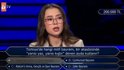 Milyoner'de yarışmacıyı şaşırtan soru: &lsquo;Ben hep yanarım yani Ağustos&rsquo;ta&rsquo;