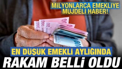 Milyonlarca emekliye m&uuml;jdeli haber: En d&uuml;ş&uuml;k emekli aylığında rakam belli oldu