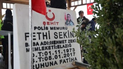 Şehit Fethi Sekin kabri başında anıldı