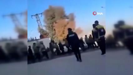 Suriye'de Şeyh Maksud mahallesinden 400 ter&ouml;ristin kovulduğu anlar