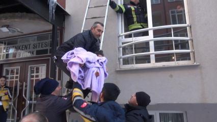 Erzurum'da şoke eden olay! Bebek sesi ekipleri alarma ge&ccedil;irdi, evde tek başına bulundu