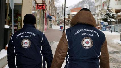 10 d&uuml;zensiz g&ouml;&ccedil;men yakalandı, &uuml;lkelerine g&ouml;nderilecek