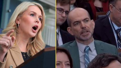 Beyaz Saray S&ouml;zc&uuml;s&uuml; Leavitt ile İngiliz muhabir arasında ICE tartışması