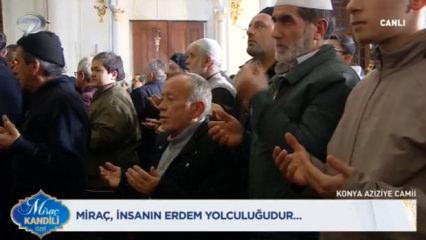 Aziziye Camii'nde Mira&ccedil; Kandili'ne &ouml;zel program