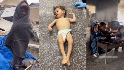 Gazze'de masumlar soğuktan can veriyor