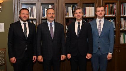 Hakan Fidan'dan Litvanya'da &ouml;nemli temas: 3 &uuml;lke ile ortak toplantı