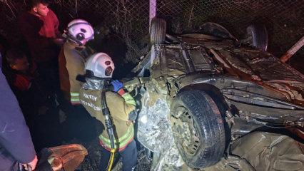 Hatay'da korkun&ccedil; kaza: &Ccedil;arpışan ara&ccedil;lardan biri takla attı: 2 &ouml;l&uuml;, 3 yaralı