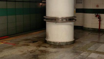 İstanbul'da yağış metroyu da vurdu!Korkutan g&ouml;r&uuml;nt&uuml;lerin adresi Gayrettepe metro durağını 
