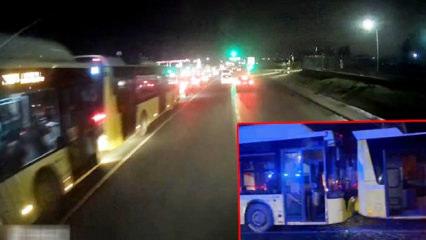 İETT otob&uuml;slerinden zincirleme kaza