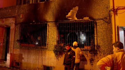Kadık&ouml;y'de yangın: 1'i ağır 8 kişi yaralandı