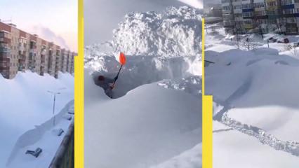 Kam&ccedil;atka'da kar kalınlığının 3 metreyi aştı