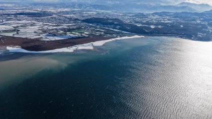 Kar yağışları can oldu! Sapanca G&ouml;l&uuml;'nde sevindiren y&uuml;kseliş