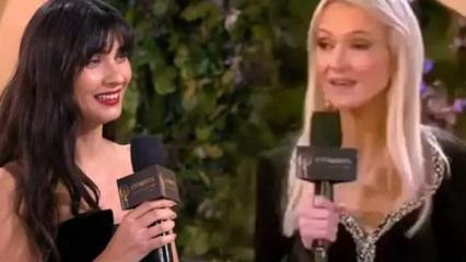 Tuba B&uuml;y&uuml;k&uuml;st&uuml;n&rsquo;den Joy Awards'ta T&uuml;rk&ccedil;e dersi: Sunucuya verdiği yanıt g&uuml;ndem oldu!