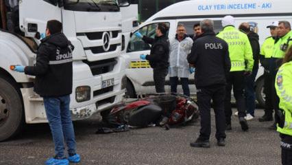 Şanlıurfa&rsquo;da TIR ile &ccedil;arpışan motosikletin s&uuml;r&uuml;c&uuml;s&uuml; &ouml;ld&uuml;