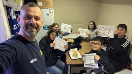 Takdir ve teşekk&uuml;r belgesini getiren, bedava d&ouml;ner ayranı kaptı