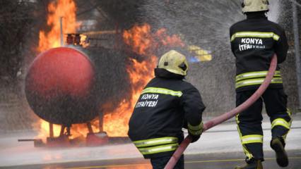 Konya itfaiyesinden yoğun mesai: 15 bin 497 olaya m&uuml;dahale edildi
