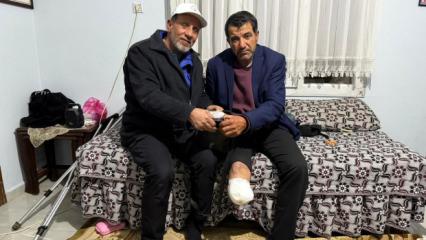 Yol kenarında ağlayan engelli vatandaşa hızır gibi yetişti