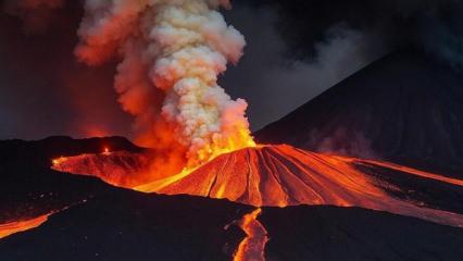 Helikopterin enkazı, Yanardağın kraterinde bulundu