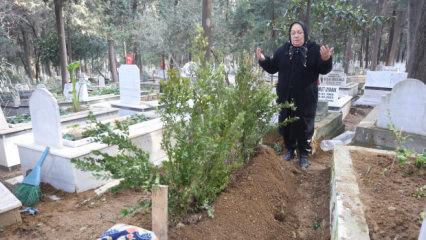 6 Şubat depremlerinden beri kayıp olan kız kardeşinin mezarını buldu