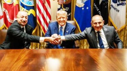 Trump'tan Aliyev ve Paşinyan'a teşekk&uuml;r
