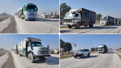 Ayn el-Arab'a 24 ara&ccedil; yardım malzemesi