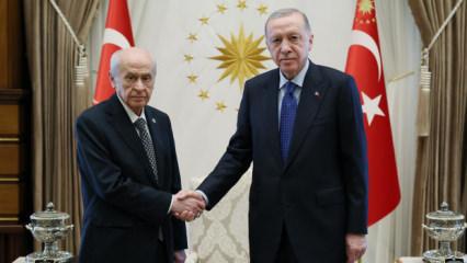 Cumhurbaşkanı Erdoğan, Bah&ccedil;eli'yi Cumhurbaşkanlığı K&uuml;lliyesi'nde kabul edecek 