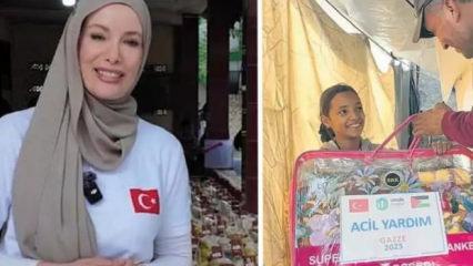 Gamze &Ouml;z&ccedil;elik kış aylarında Gazze i&ccedil;in yuva oldu!