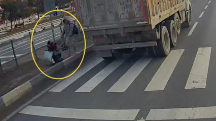 G&ouml;z&uuml; d&ouml;nm&uuml;ş kamyoncu dehşeti yaşattı...