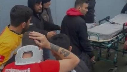 Futbol ter&ouml;r&uuml; İstanbul'da kendisini g&ouml;sterdi! Futbolcular hastanelik oldu