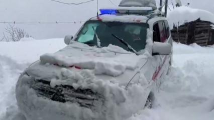 Giresun&rsquo;da 5 KOAH hastasına 4x4 ambulansla ulaşıldı
