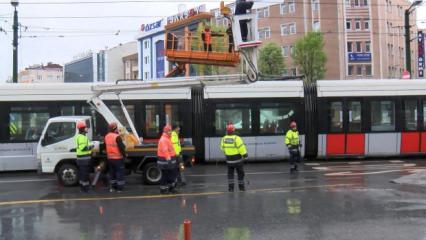 Kabataş-Bağcılar Tramvay Hattı'nda arıza! Seferler aksadı