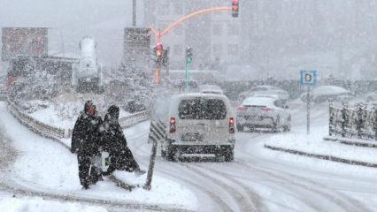 Peş peşe uyarılar geldi: Meteoroloji'den kuvvetli kar yağışı uyarısı