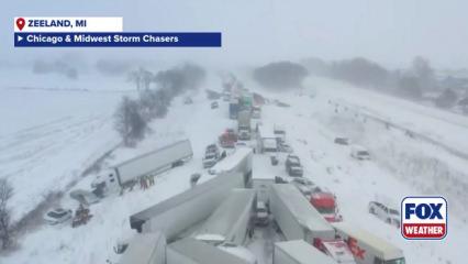 Michigan'da 100'den fazla aracın karıştığı zincirleme kaza meydana geldi!