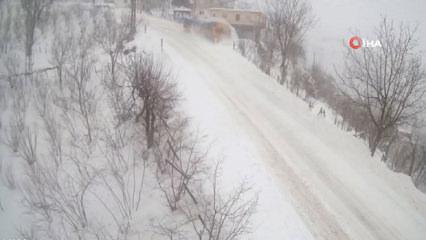 Ordu'da kamyon şarampole devrildi! Dehşete d&uuml;ş&uuml;ren anlar kamerada