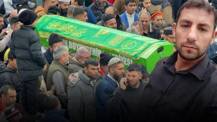 T&uuml;rkiye'yi sarsan cinayet: Boğazı kesilerek &ouml;ld&uuml;r&uuml;len adam toprağa verildi 