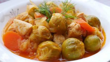 Sebze ve etin m&uuml;kemmel uyumu: Tavuklu Br&uuml;ksel lahanası tarifi