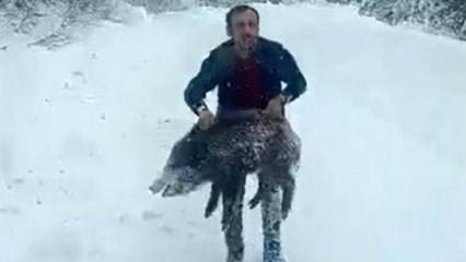 Sinop'ta elleriyle domuz yakalayan adama kesilen cezada yeni gelişme