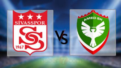 Sivasspor &ndash; Amedspor Canlı şifresiz izle: Sivasspor - Amedspor ilk 11'ler