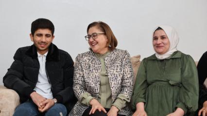 Başkan Şahin'den 'Bir Umut Bir Can' projesinden yararlanan &ccedil;ifte ziyaret!