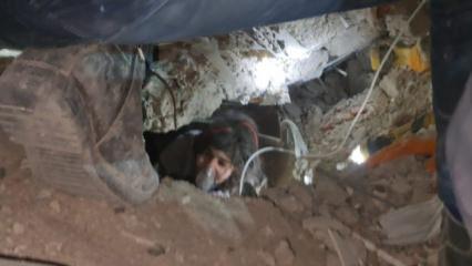 Kedi sesi sandı, Aysima 40 saat sonra b&ouml;yle kurtarıldı 