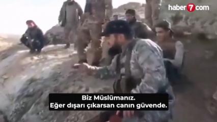 Kıstırılan ter&ouml;ristlere b&ouml;yle seslenmişti! Ebu Musab Şennan: M&uuml;sl&uuml;manız, canınız g&uuml;vende