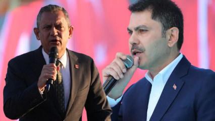 Bakan Kurum&rsquo;dan &Ouml;zg&uuml;r &Ouml;zel&rsquo;e kentsel d&ouml;n&uuml;ş&uuml;m tepkisi: Bir tane proje s&ouml;yle!